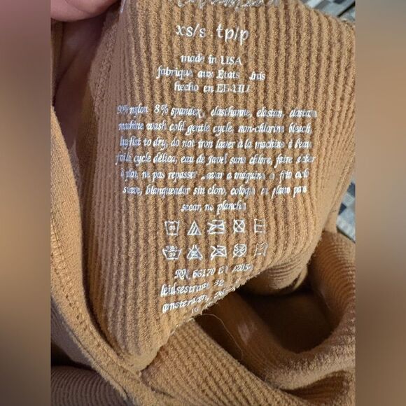 Free People Movement Crop Top XS Small Ribbed Halter Activewear Athleisure Yoga - Picture 5 of 5